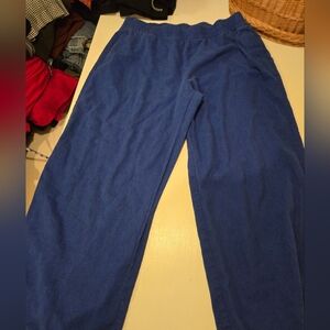 Old Navy Women's Royal Blue Wide Leg Linen Pants